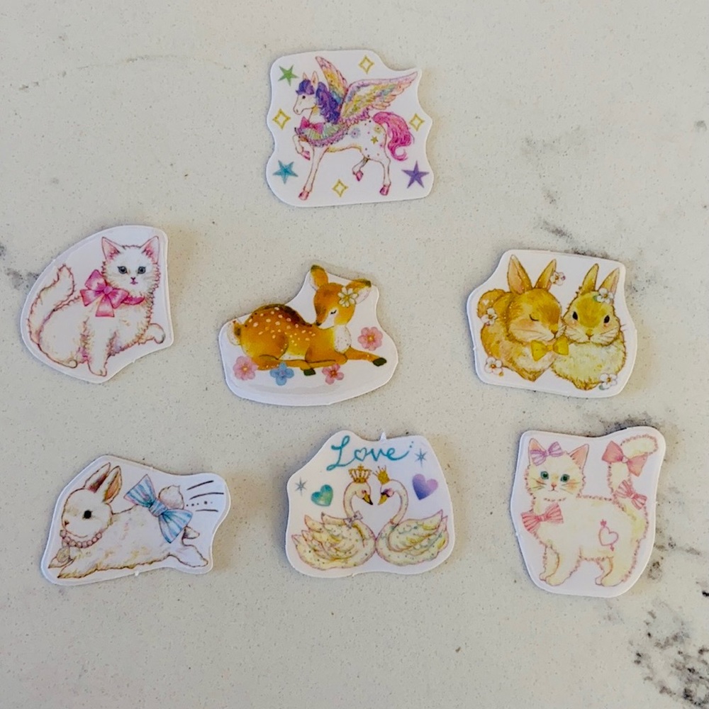 20 Piece Pastel Color Random Sticker Pack - Picture 2 of 4